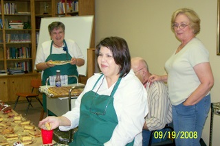 Irene and the kitchen staff