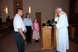 Pastor and communion group