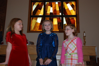 Three communion girls